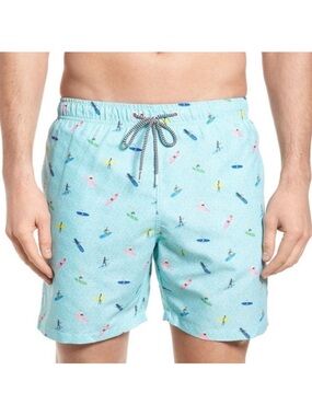 Boardies Apparel Men’s Surfboard Print Swim Trunks Board Shorts Size‎ Large